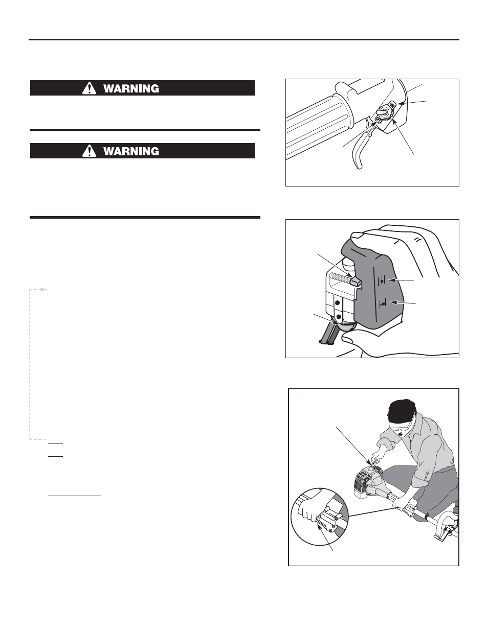 Operation, Starting instructions, Stopping instructions | Cub Cadet CC3075 User Manual | Page 9 / 72