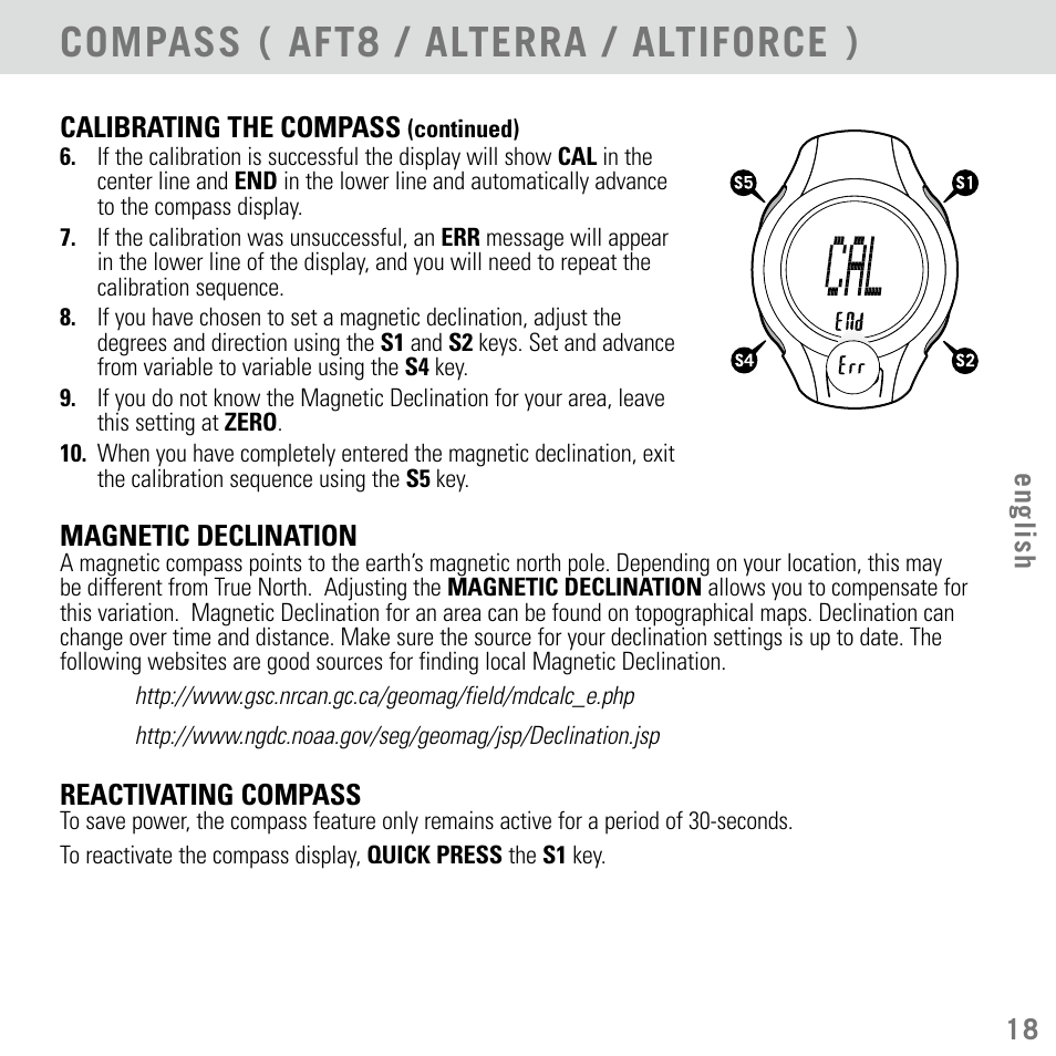 Compass ( aft8 / alterra / altiforce ) | Highgear Aerial User Manual | Page 19 / 40