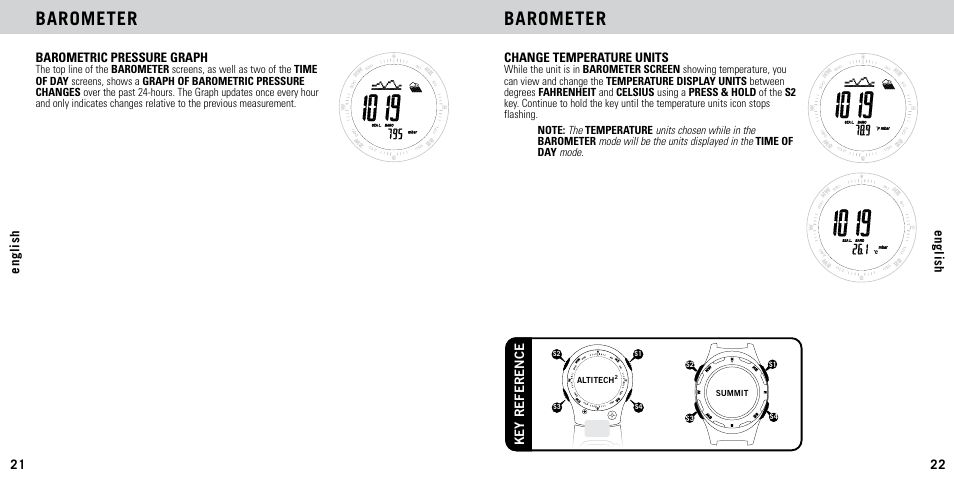 Barometer | Highgear AltiTech 2 User Manual | Page 12 / 20