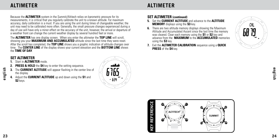 Altimeter | Highgear AltiTech 2 User Manual | Page 13 / 20