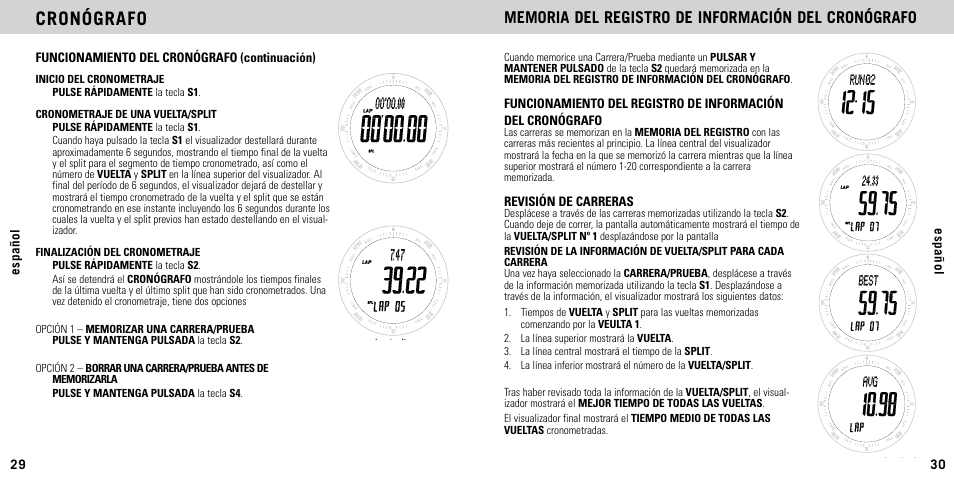 Cronógrafo | Highgear AltiTech 2 User Manual | Page 16 / 20
