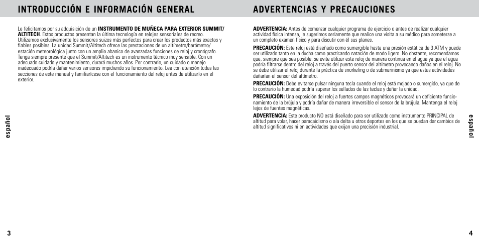 Highgear AltiTech 2 User Manual | Page 3 / 20