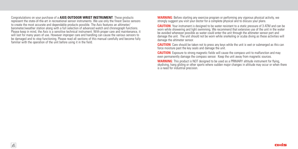 Highgear Axis User Manual | Page 3 / 20