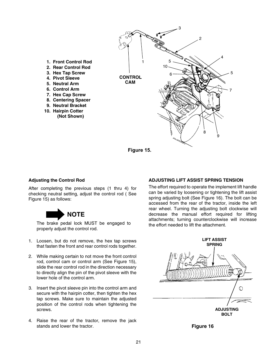 Cub Cadet 2166 User Manual | Page 21 / 60