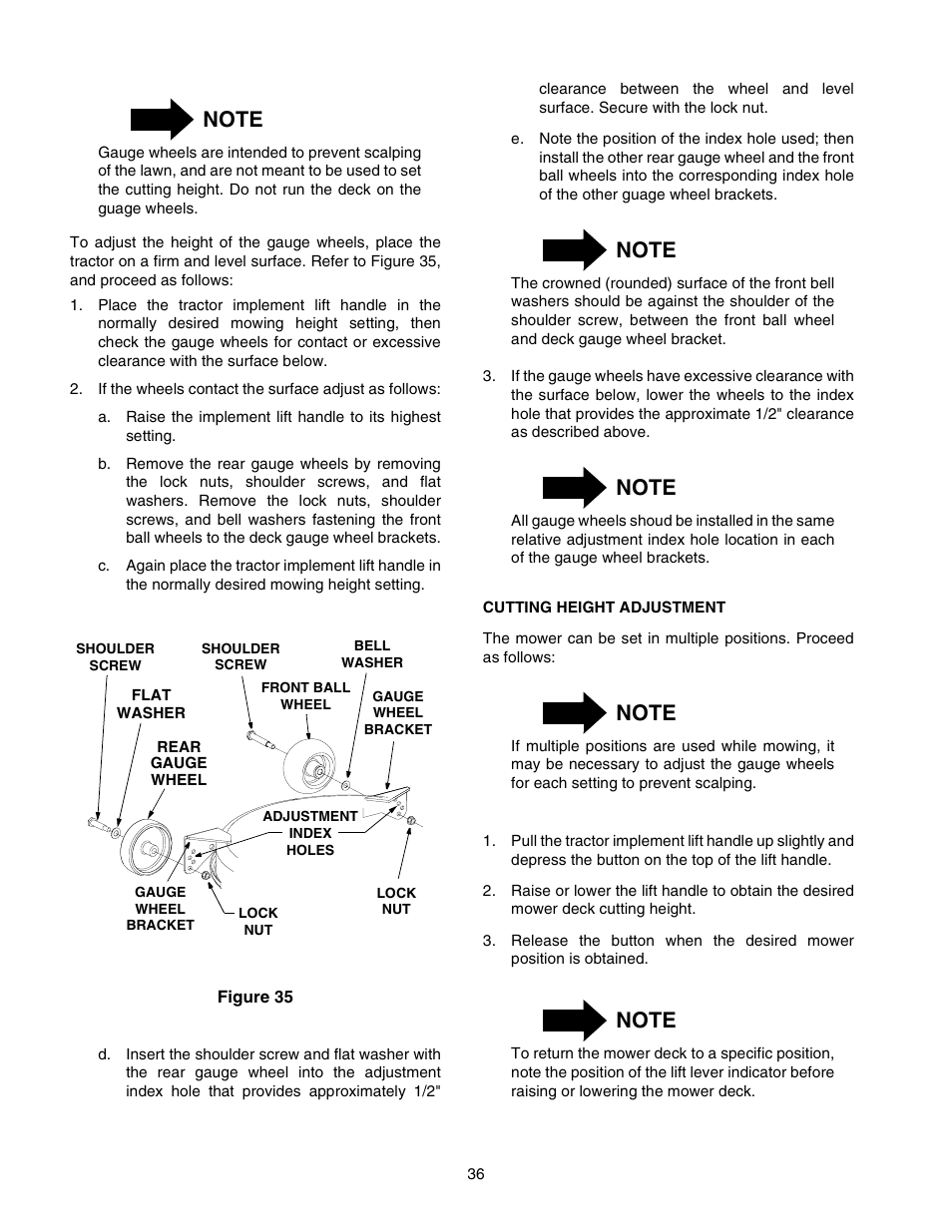 Cub Cadet 2166 User Manual | Page 36 / 60