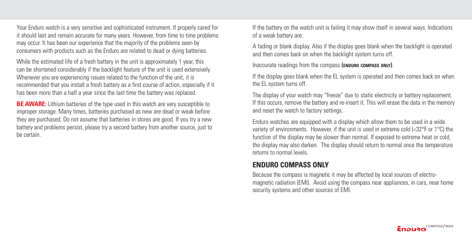 Trouble shooting basic | Highgear Enduro Compass User Manual | Page 18 / 19