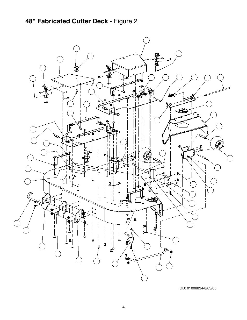 48" fabricated cutter deck - figure 2 | Cub Cadet Lawn Mower User Manual | Page 4 / 28