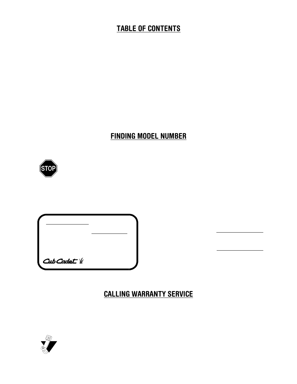 Cub Cadet 522 WE User Manual | Page 2 / 28