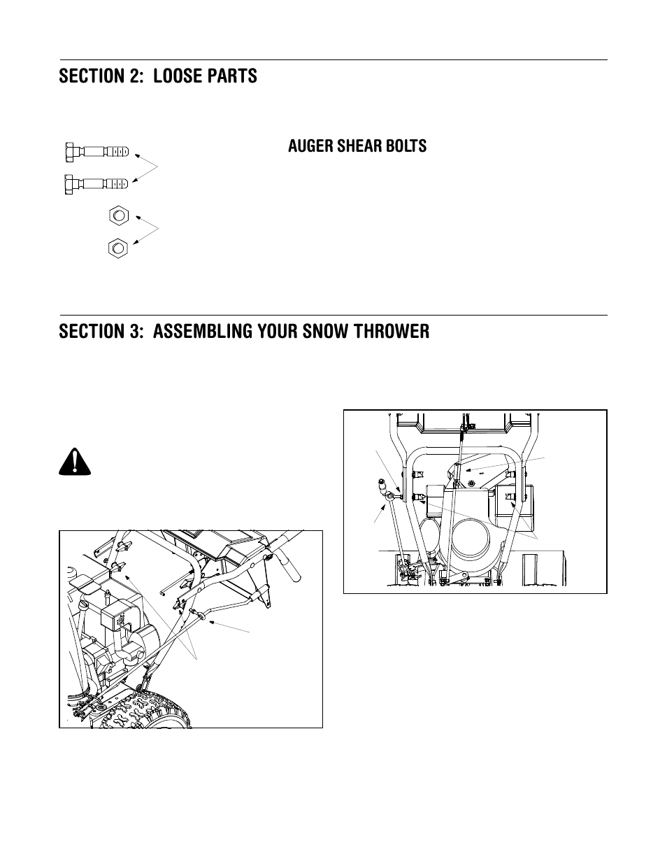 Auger shear bolts | Cub Cadet 522 WE User Manual | Page 5 / 28