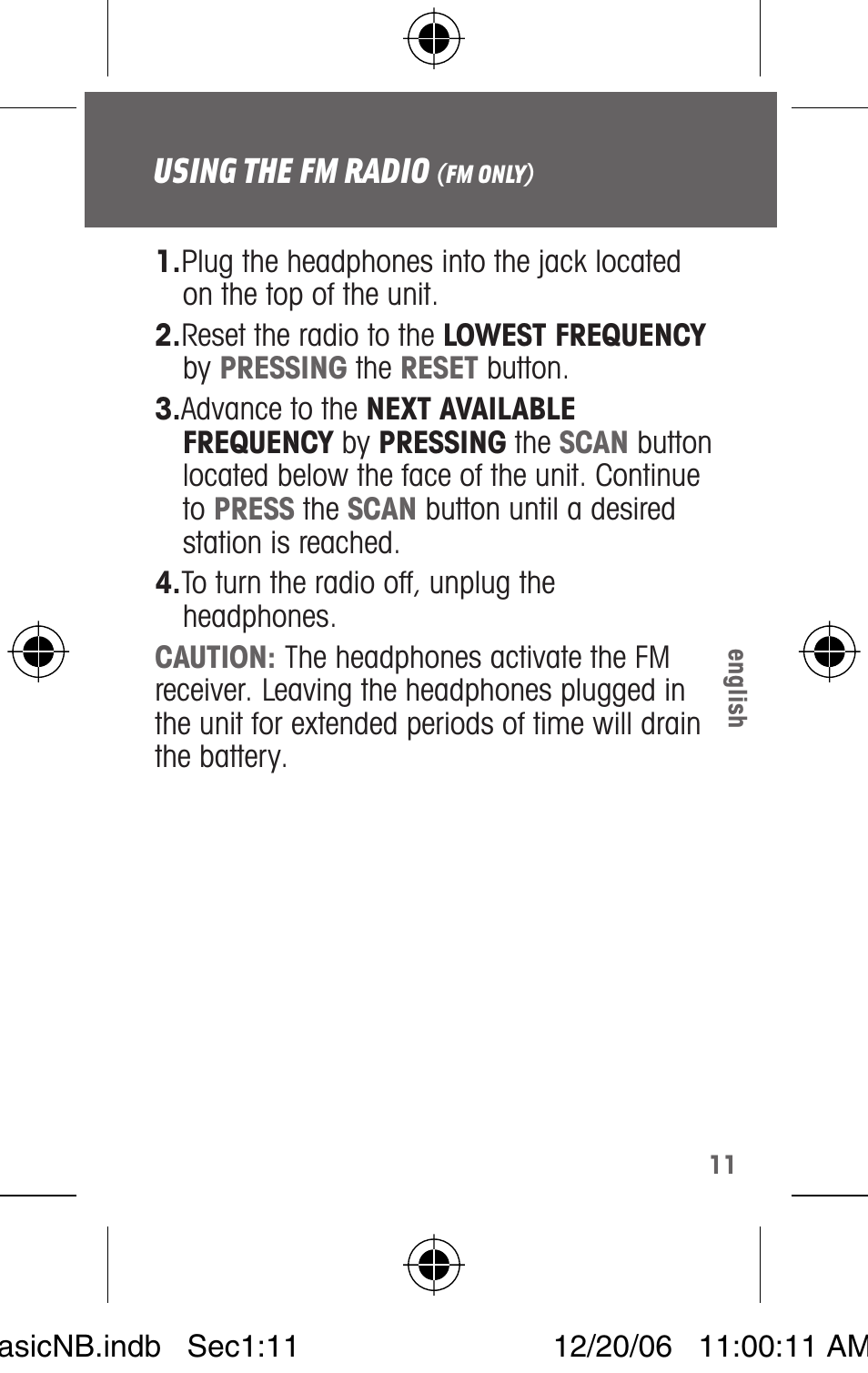 Highgear VIA FM User Manual | Page 13 / 20