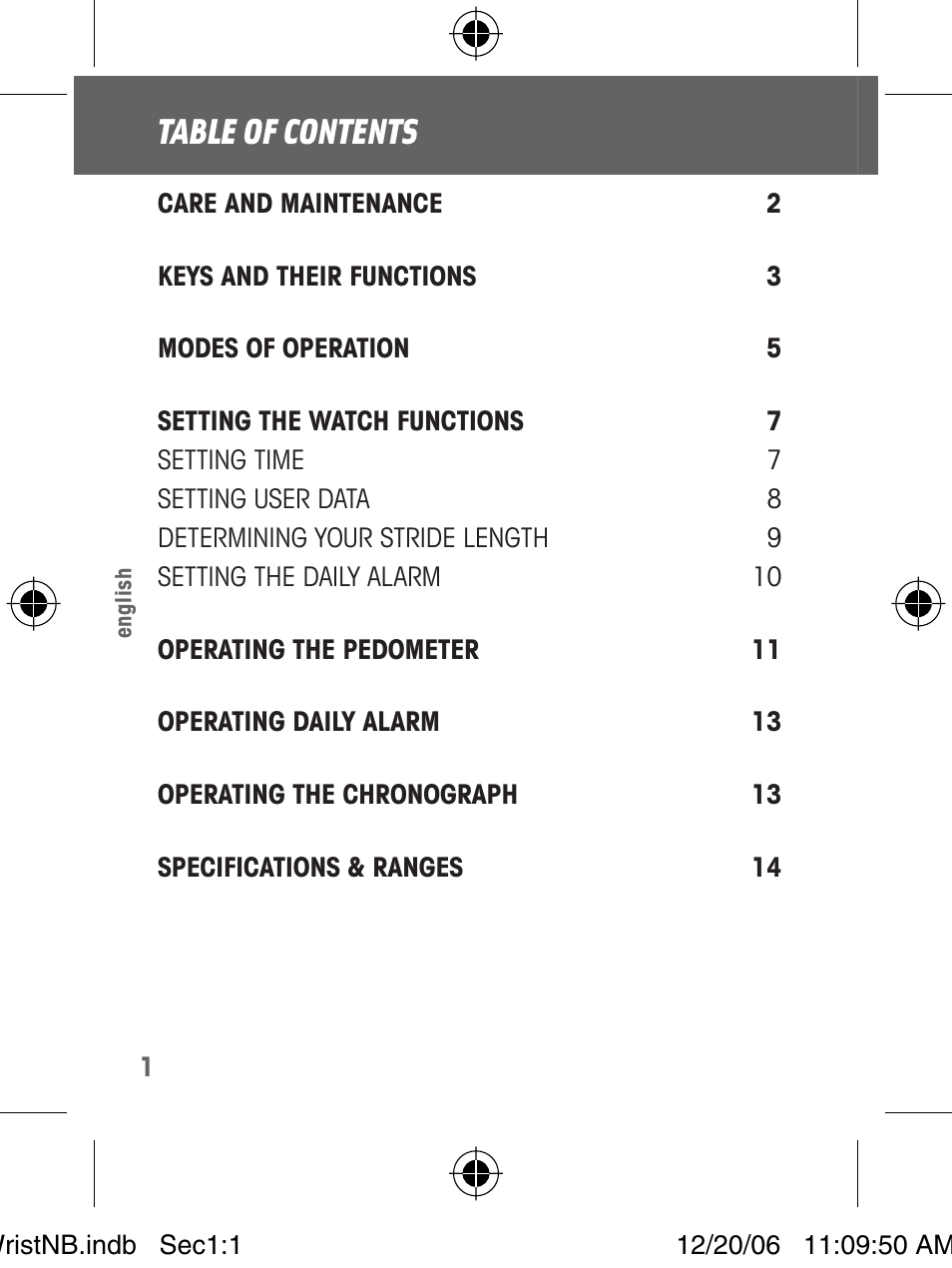 Highgear VIA Wrist User Manual | Page 2 / 16