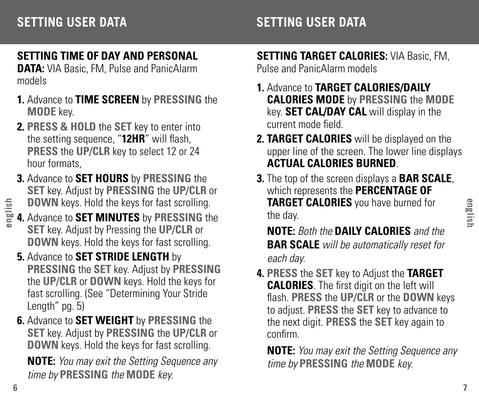 Highgear VIA User Manual | Page 5 / 11