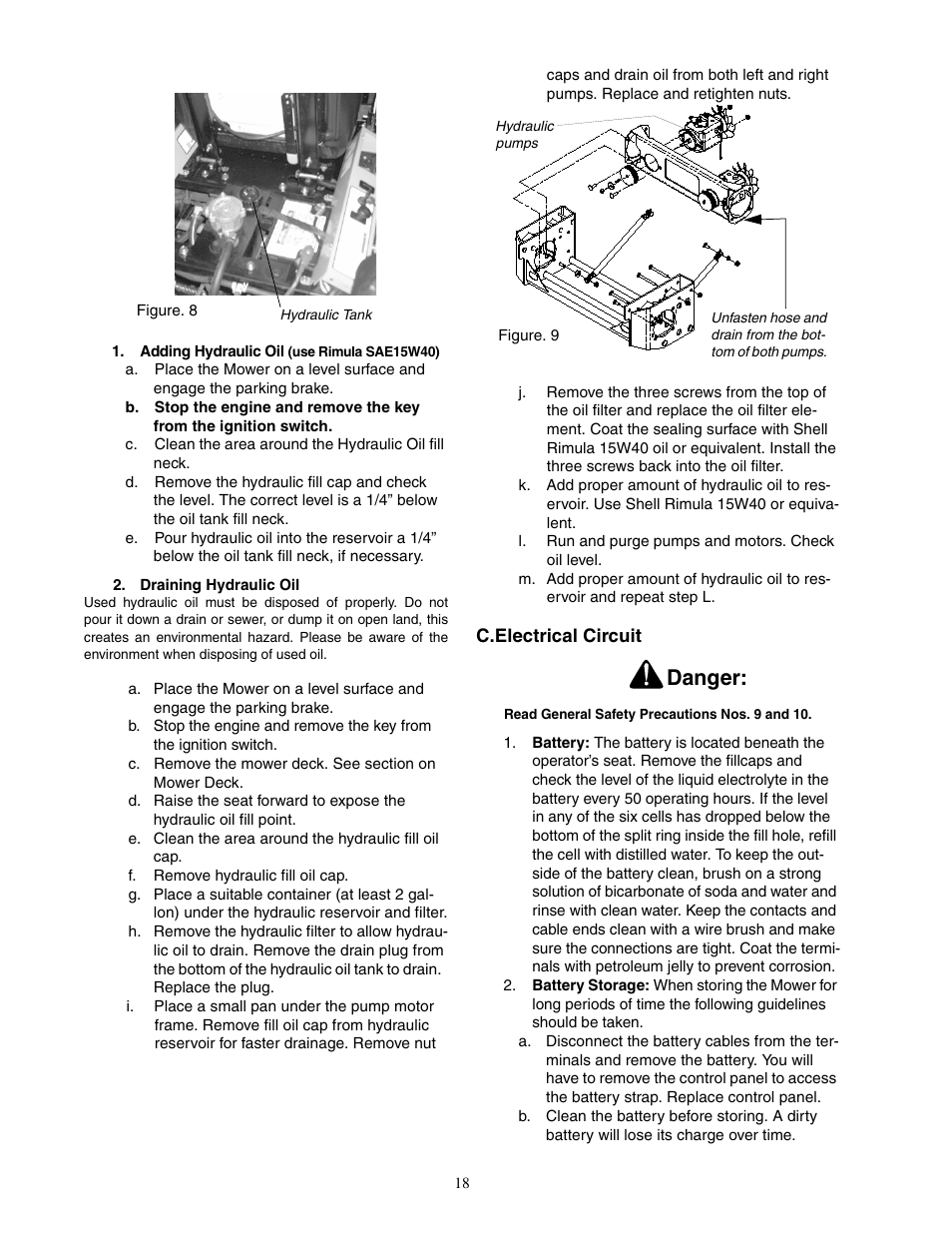 Danger | Cub Cadet 60-inch & 72-inch Fabricated Deck User Manual | Page 18 / 32