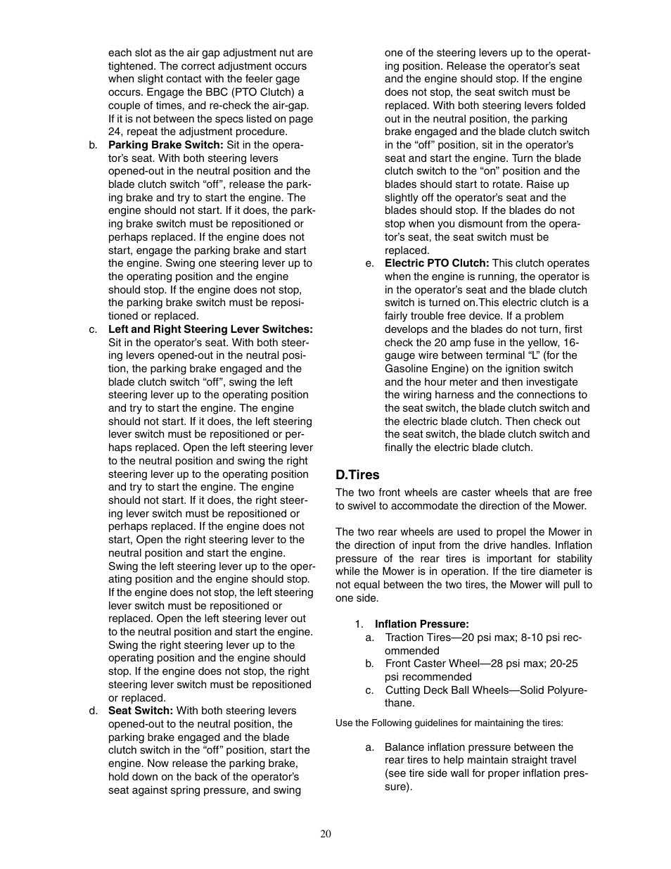 Cub Cadet 60-inch & 72-inch Fabricated Deck User Manual | Page 20 / 32