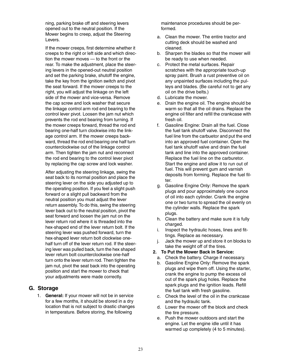 Cub Cadet 60-inch & 72-inch Fabricated Deck User Manual | Page 23 / 32