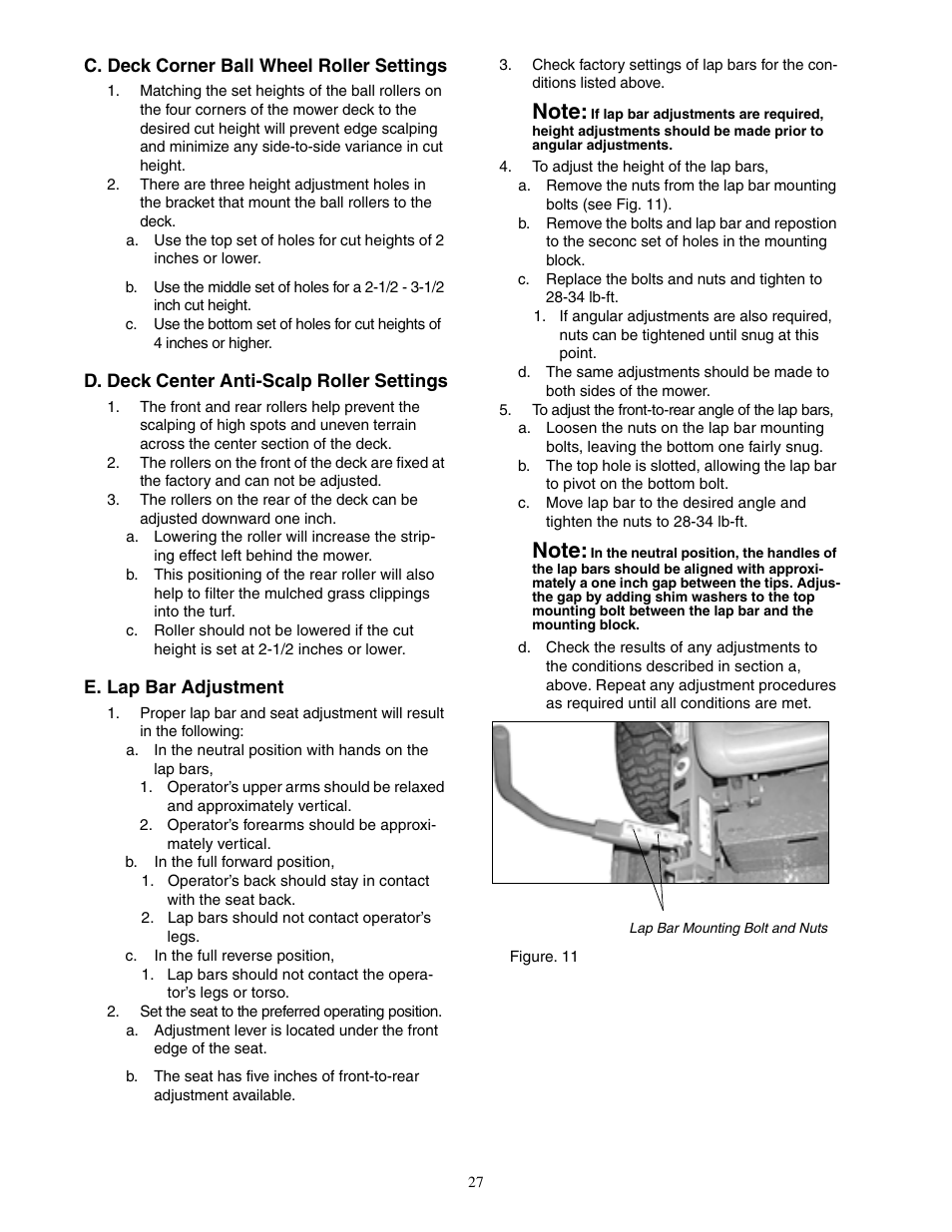 Cub Cadet 60-inch & 72-inch Fabricated Deck User Manual | Page 27 / 32