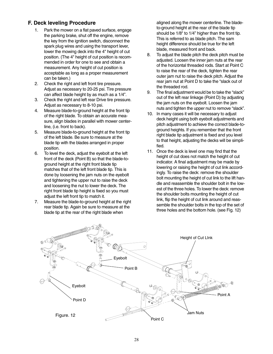 Cub Cadet 60-inch & 72-inch Fabricated Deck User Manual | Page 28 / 32