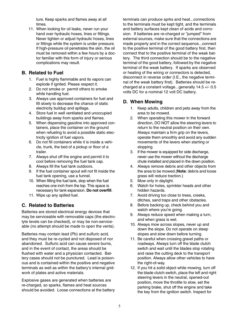 Cub Cadet 60-inch & 72-inch Fabricated Deck User Manual | Page 5 / 32