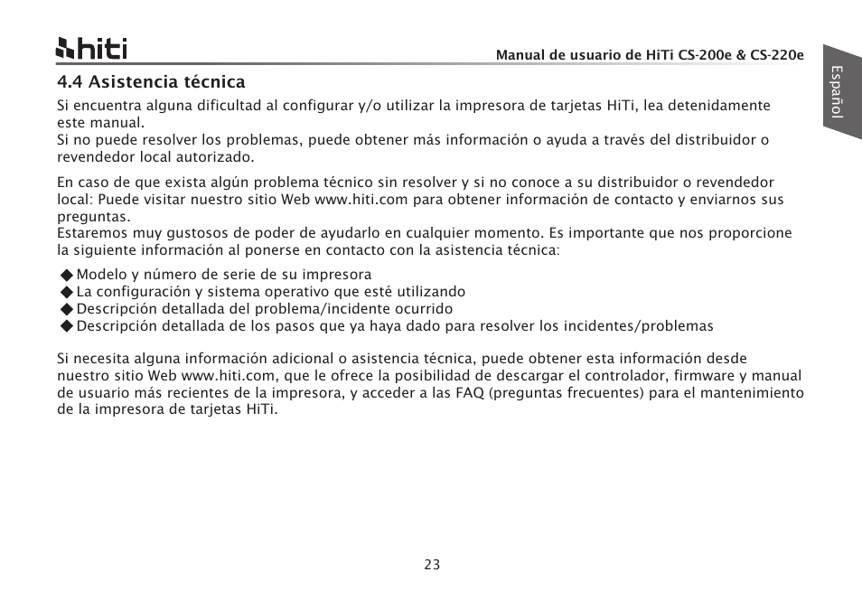 HiTi CS-200e User Manual | Page 109 / 113