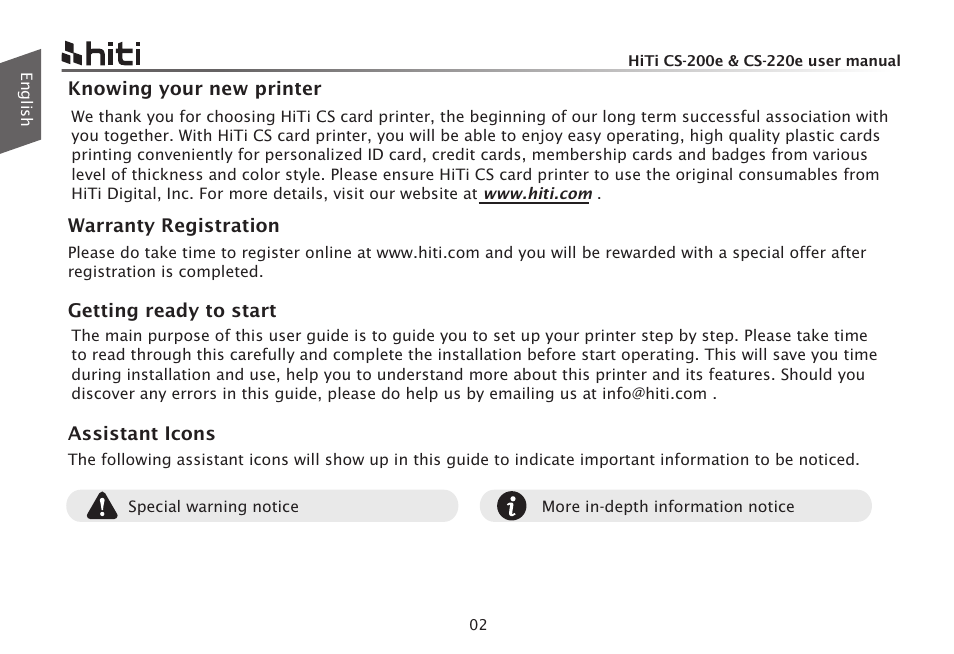 英02-01 | HiTi CS-200e User Manual | Page 4 / 113