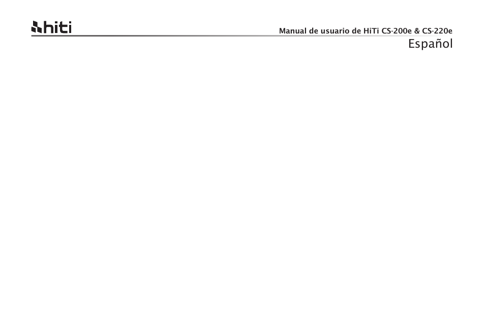 插頁-01, Español | HiTi CS-200e User Manual | Page 85 / 113