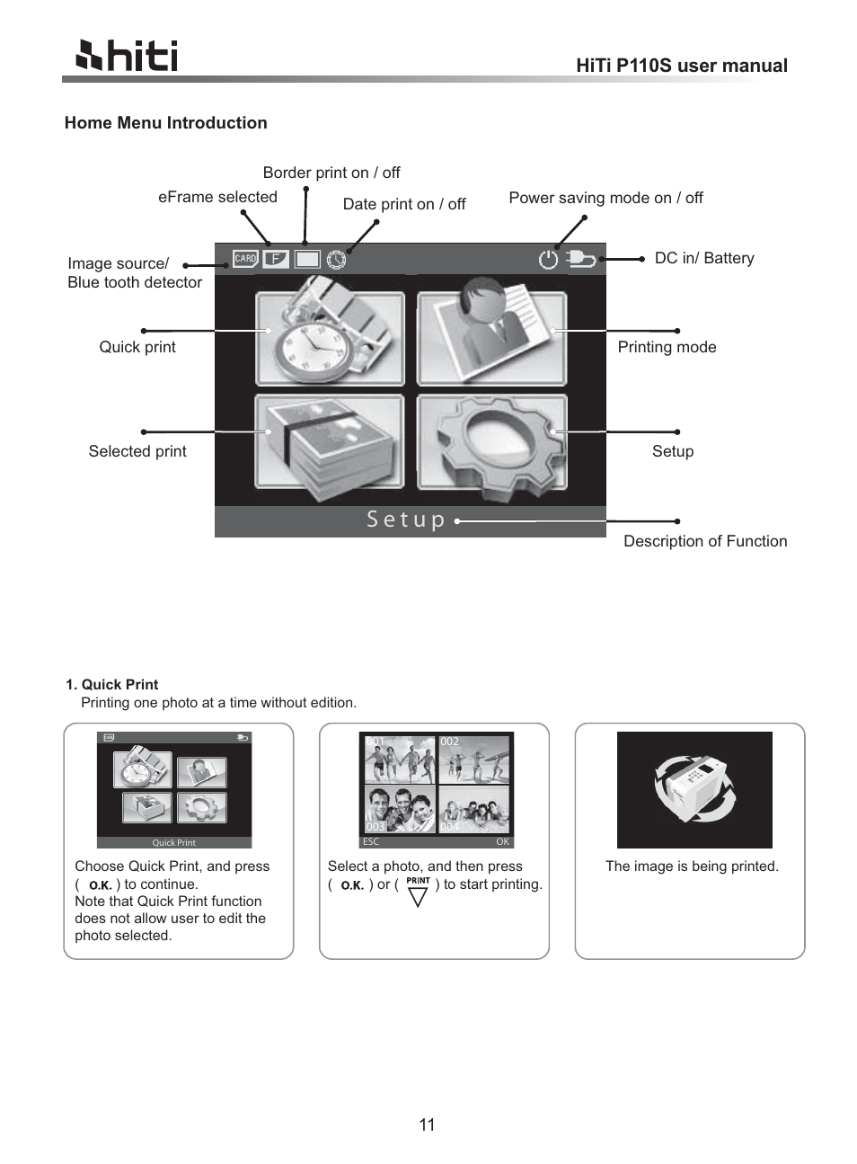 Hiti p110s user manual | HiTi P110 User Manual | Page 13 / 32
