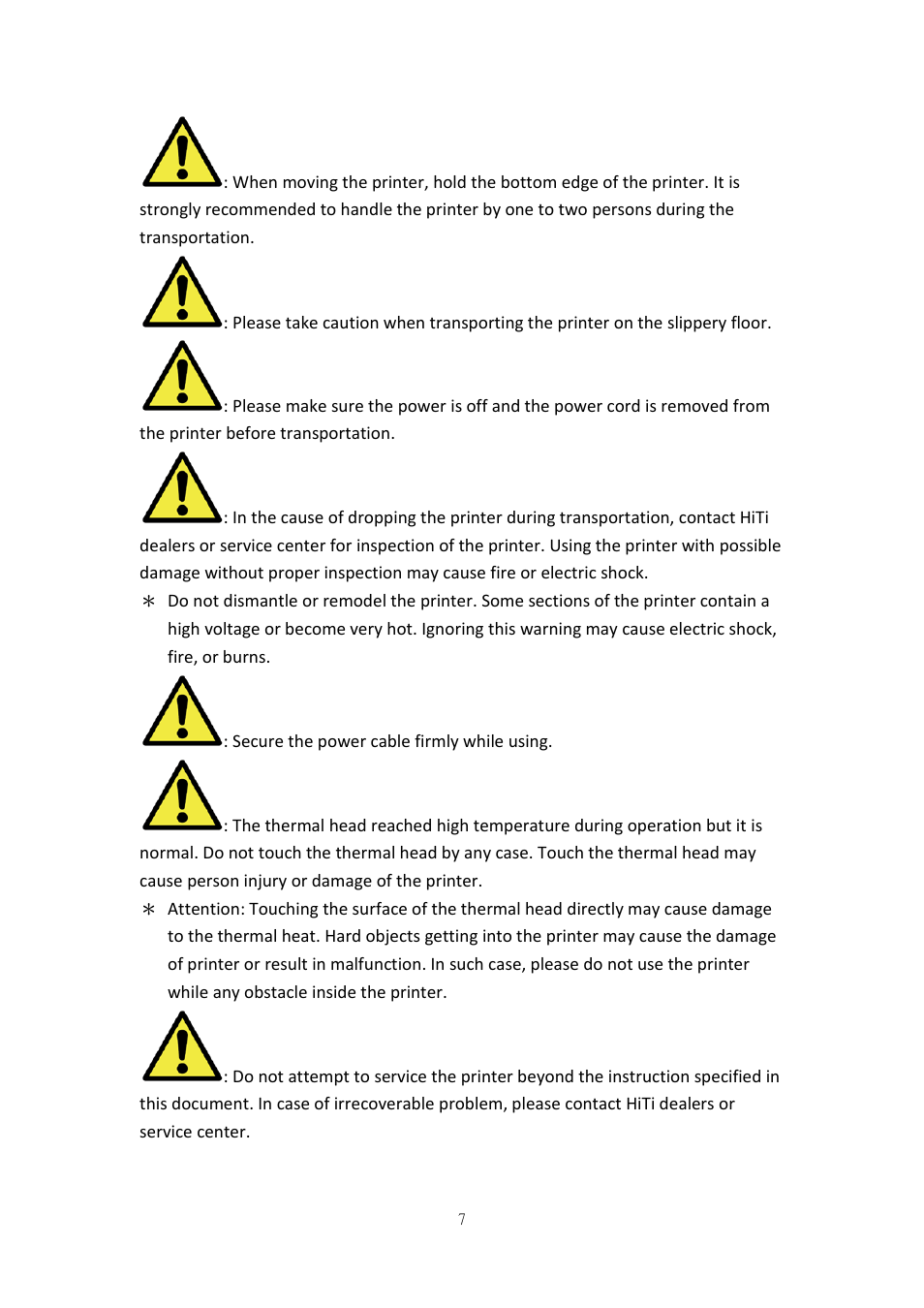 HiTi P520L User Manual | Page 7 / 27