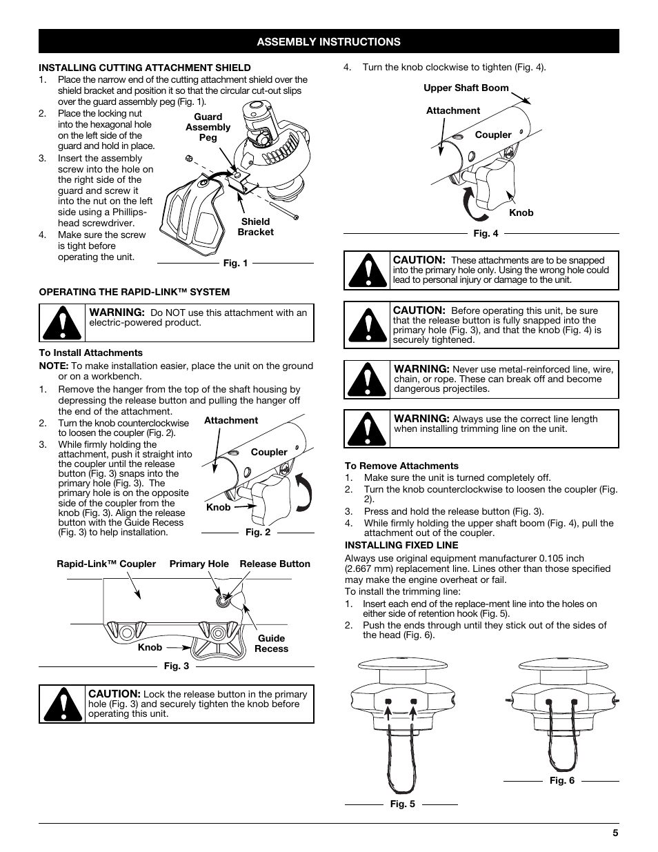 Cub Cadet CCBT User Manual | Page 5 / 24