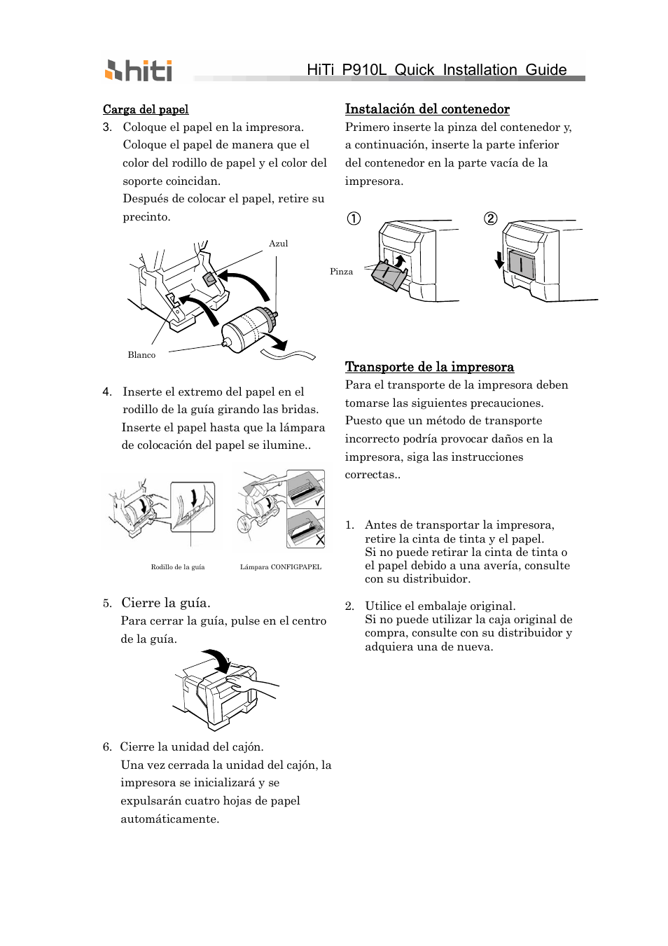 Hiti p910l quick installation guide | HiTi P910L Quick Installation Guide User Manual | Page 16 / 36