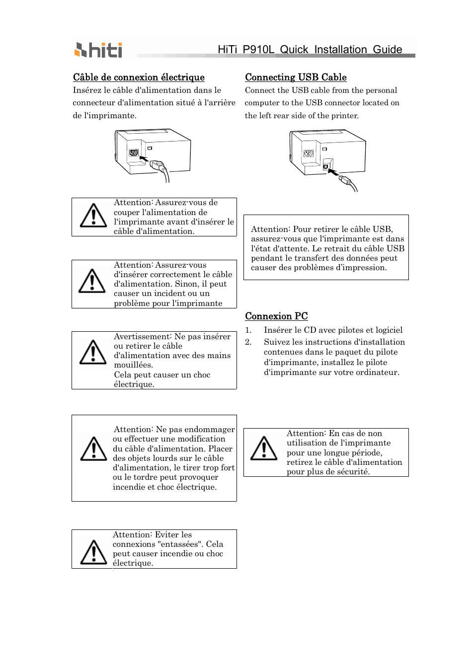 Hiti p910l quick installation guide | HiTi P910L Quick Installation Guide User Manual | Page 22 / 36