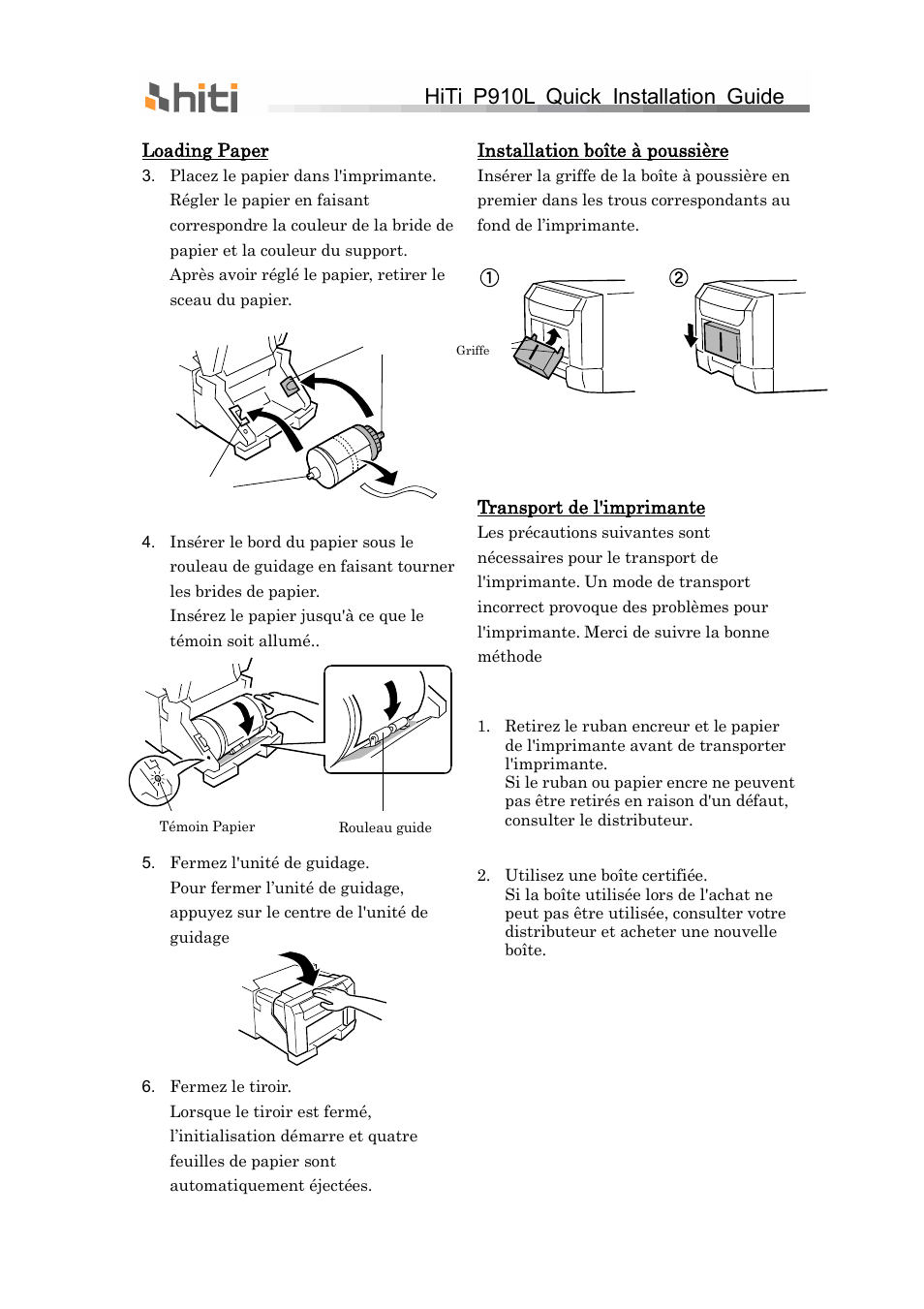 Hiti p910l quick installation guide | HiTi P910L Quick Installation Guide User Manual | Page 24 / 36
