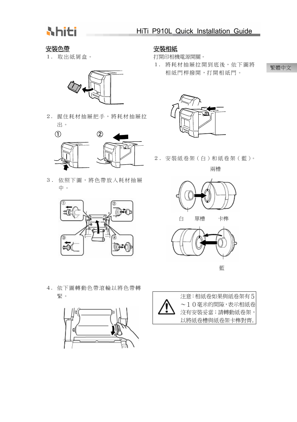 Hiti p910l quick installation guide | HiTi P910L Quick Installation Guide User Manual | Page 7 / 36