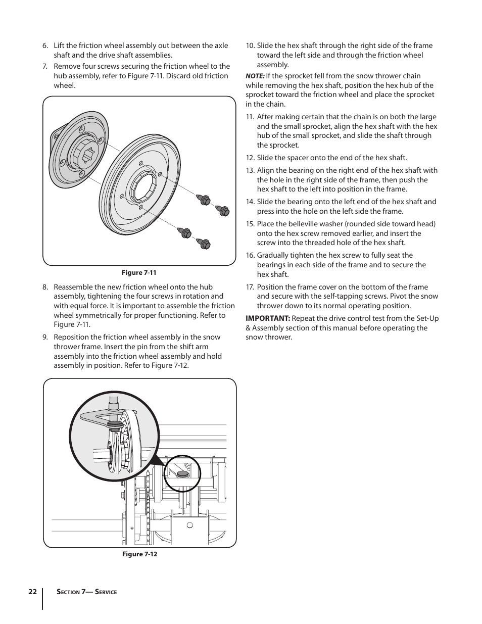 Cub Cadet WO STAGE SNOW THROWER 930 SWE User Manual | Page 22 / 28