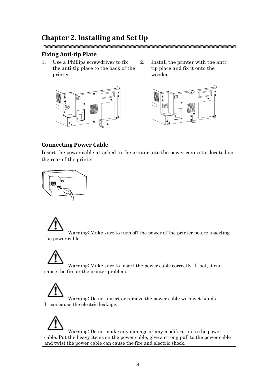 Chapter 2. installing and set up | HiTi P910L User Manual User Manual | Page 11 / 25