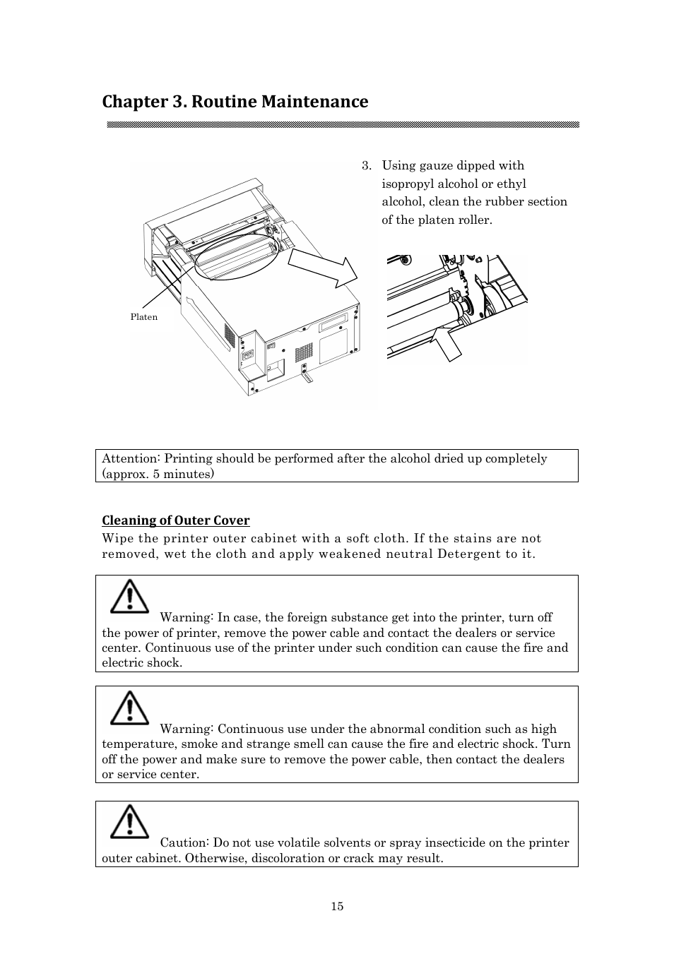 Chapter 3. routine maintenance | HiTi P910L User Manual User Manual | Page 18 / 25