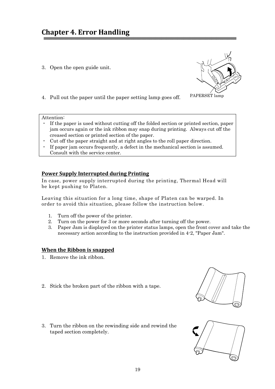 Chapter 4. error handling | HiTi P910L User Manual User Manual | Page 22 / 25