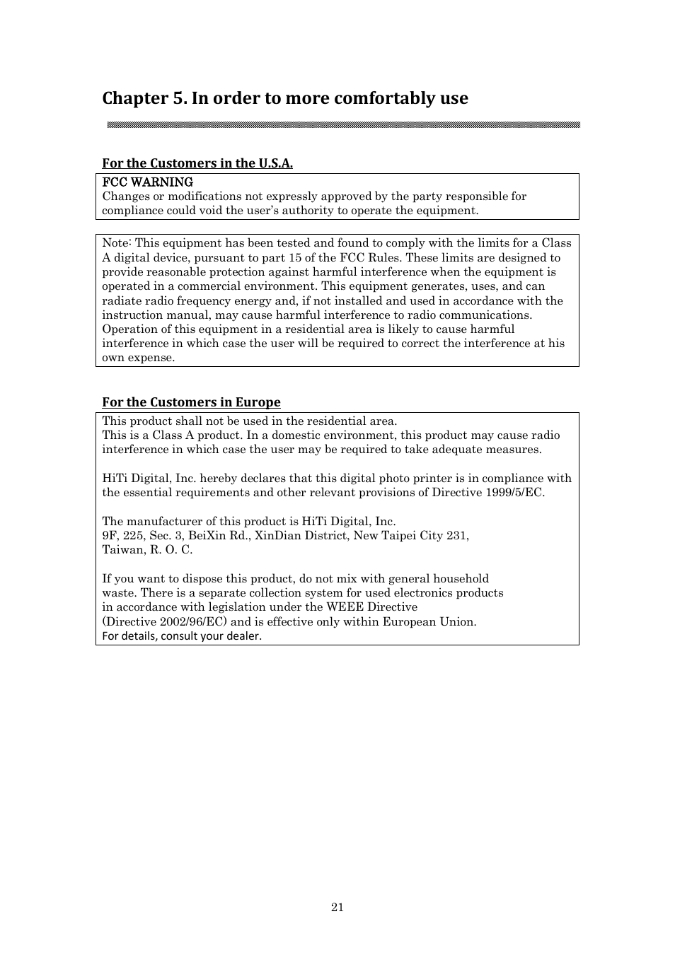 Chapter 5. in order to more comfortably use | HiTi P910L User Manual User Manual | Page 24 / 25