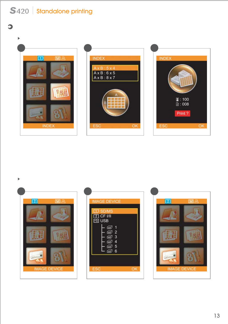 Standalone printing | HiTi S420 User Manual | Page 14 / 25