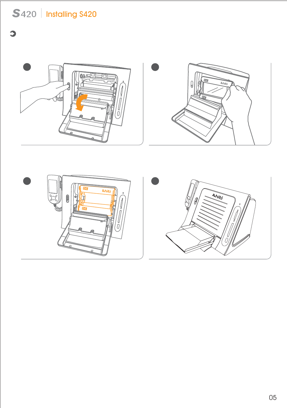 Installing s420 | HiTi S420 User Manual | Page 6 / 25
