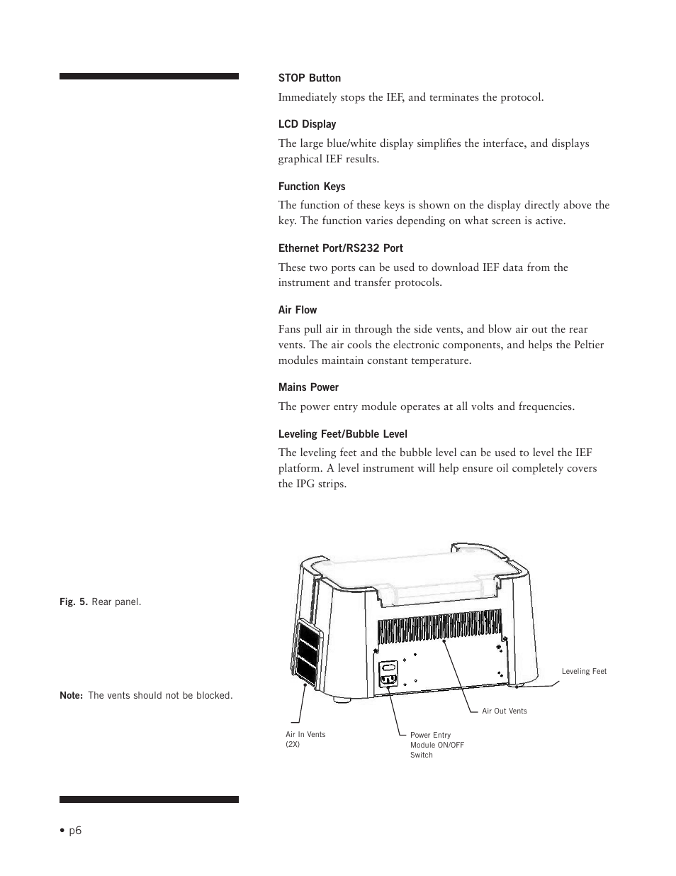 Hoefer IEF100 User Manual | Page 12 / 65