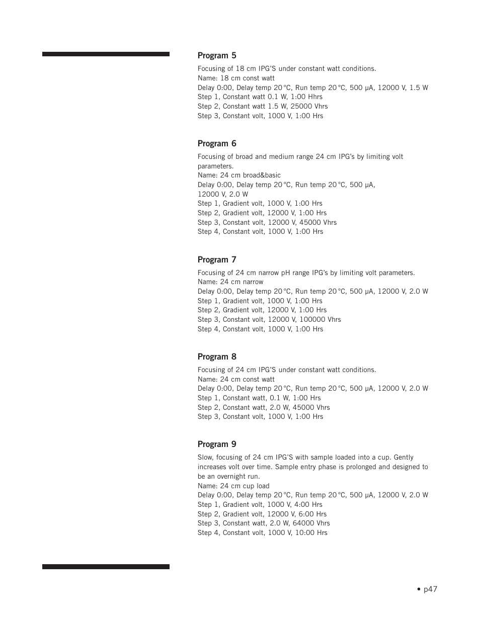 Hoefer IEF100 User Manual | Page 53 / 65