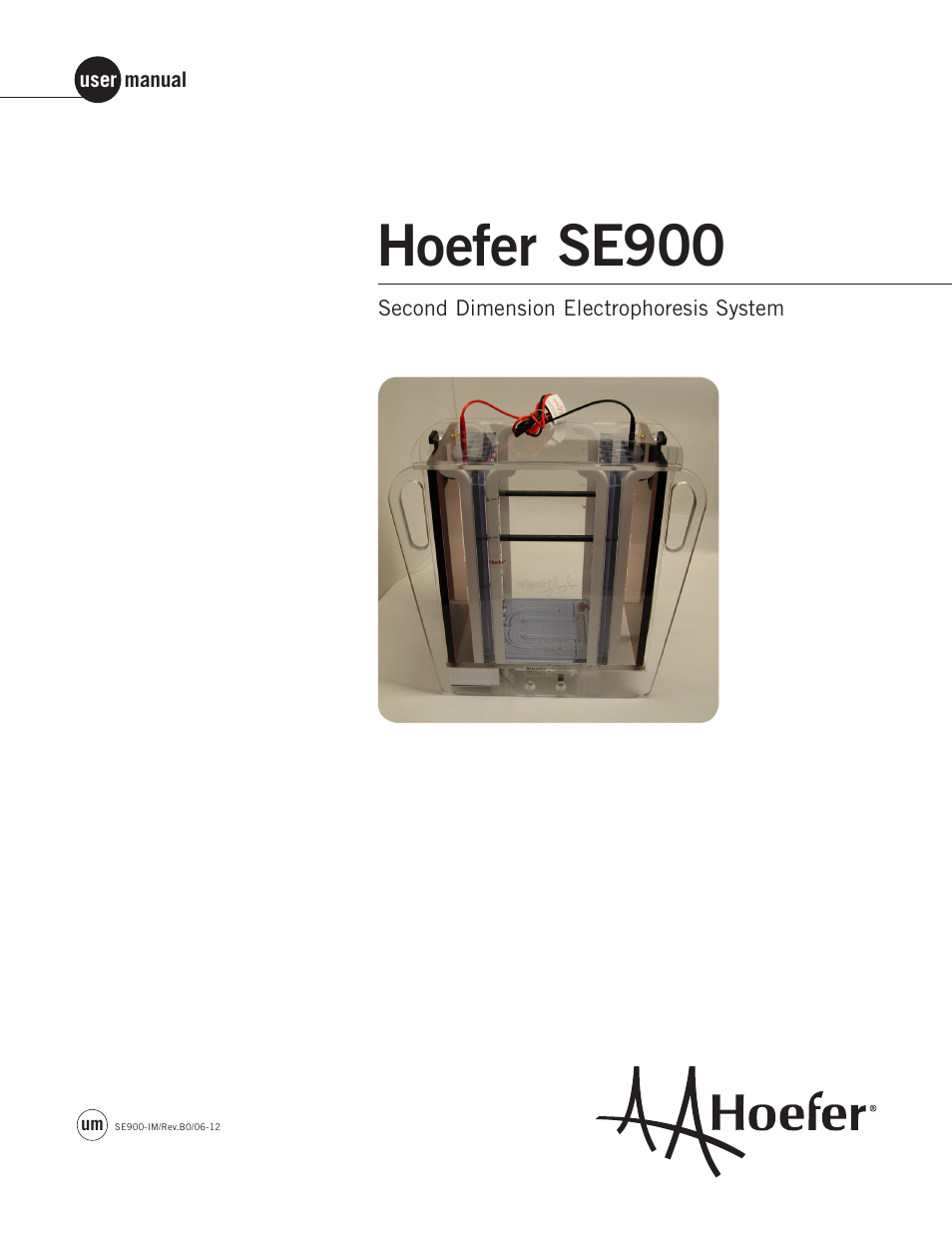 Hoefer SE900 User Manual | 37 pages