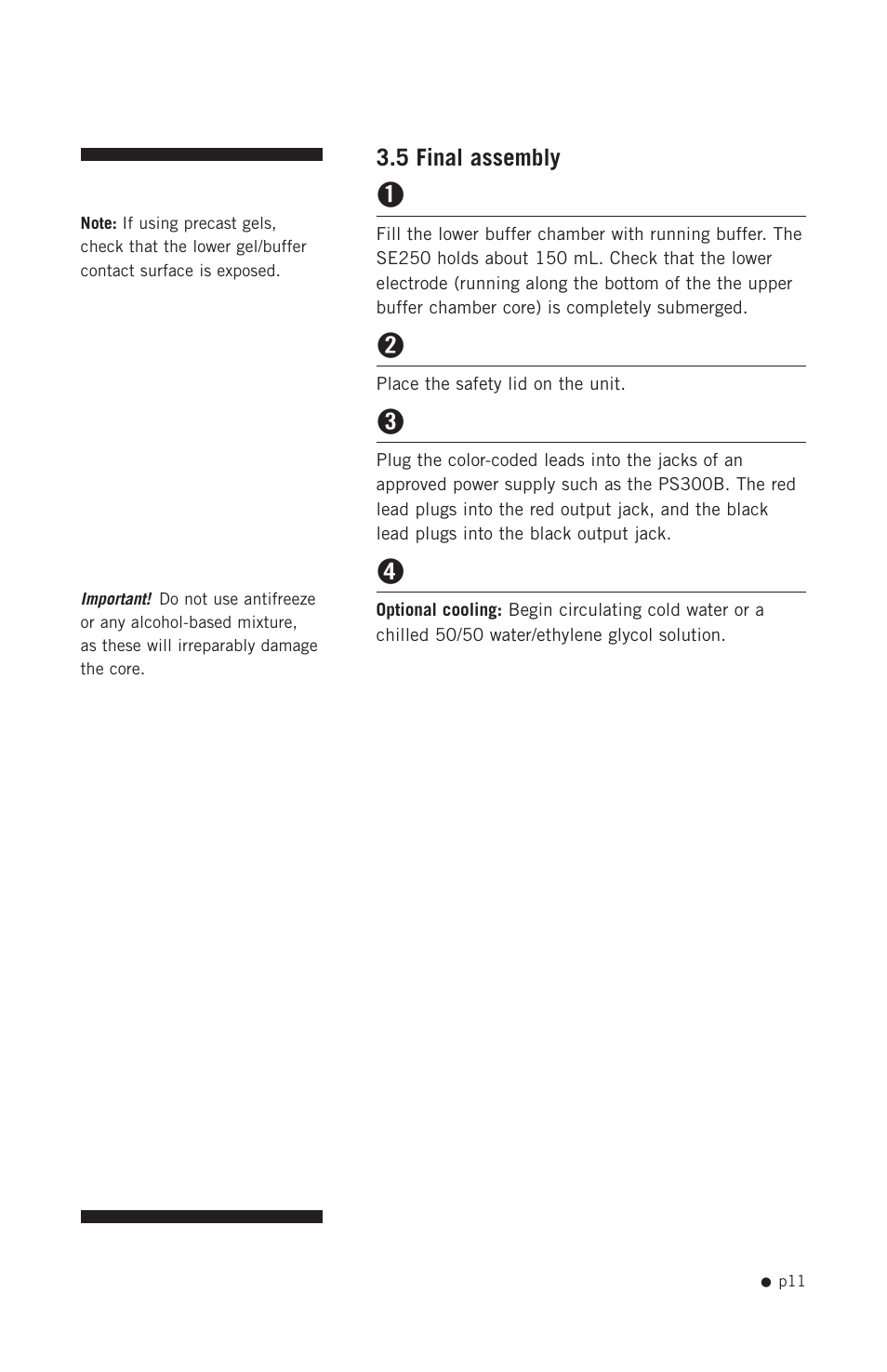 Hoefer SE250 User Manual | Page 19 / 31