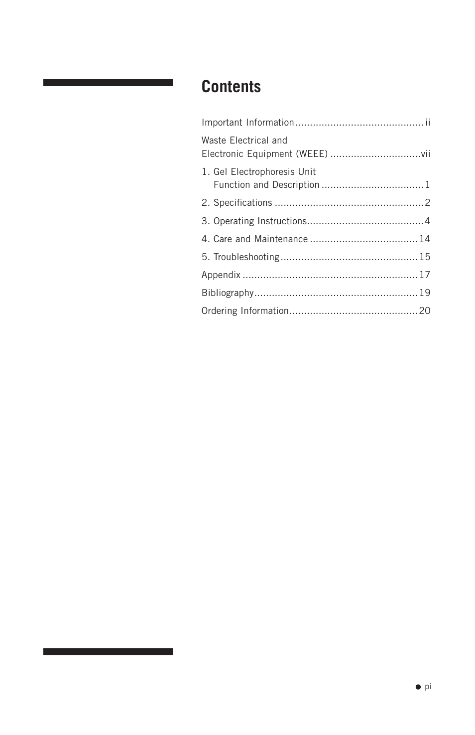 Hoefer SE250 User Manual | Page 2 / 31