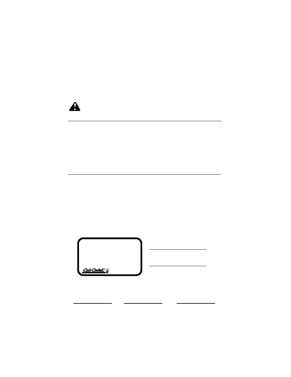 Warning - your responsibility | Cub Cadet 3186 User Manual | Page 6 / 40