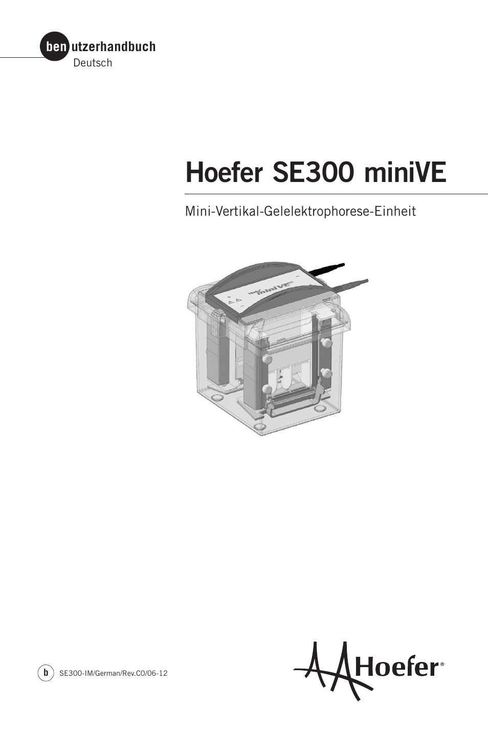 Hoefer SE300 miniVE User Manual | 37 pages