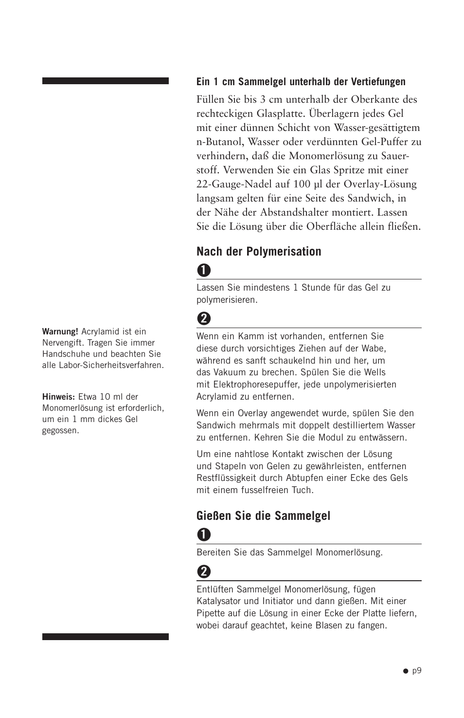 Hoefer SE300 miniVE User Manual | Page 17 / 37