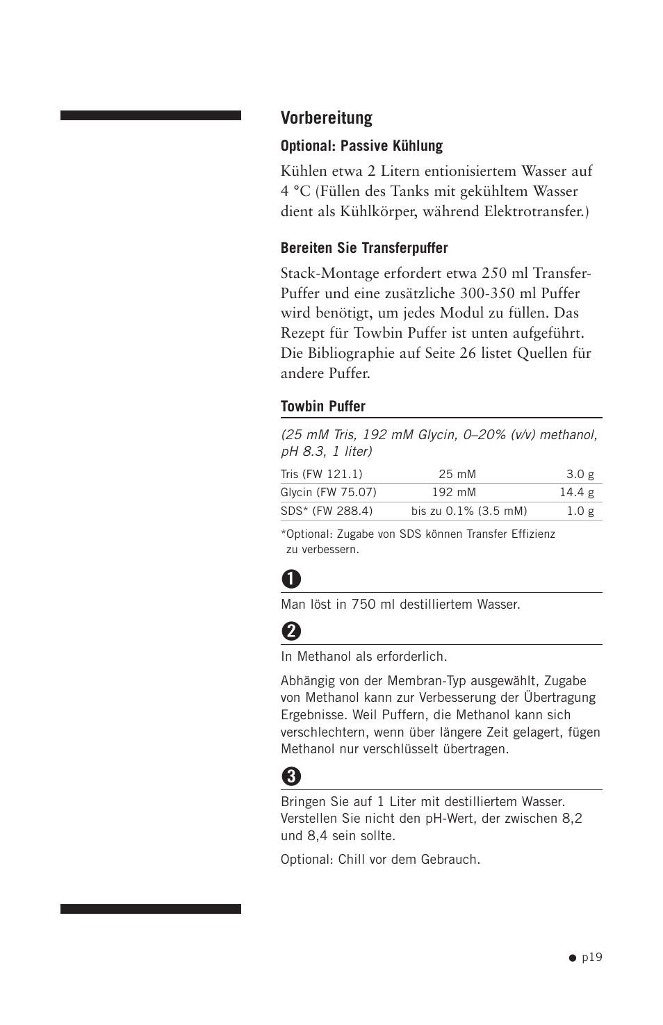 Vorbereitung | Hoefer SE300 miniVE User Manual | Page 27 / 37