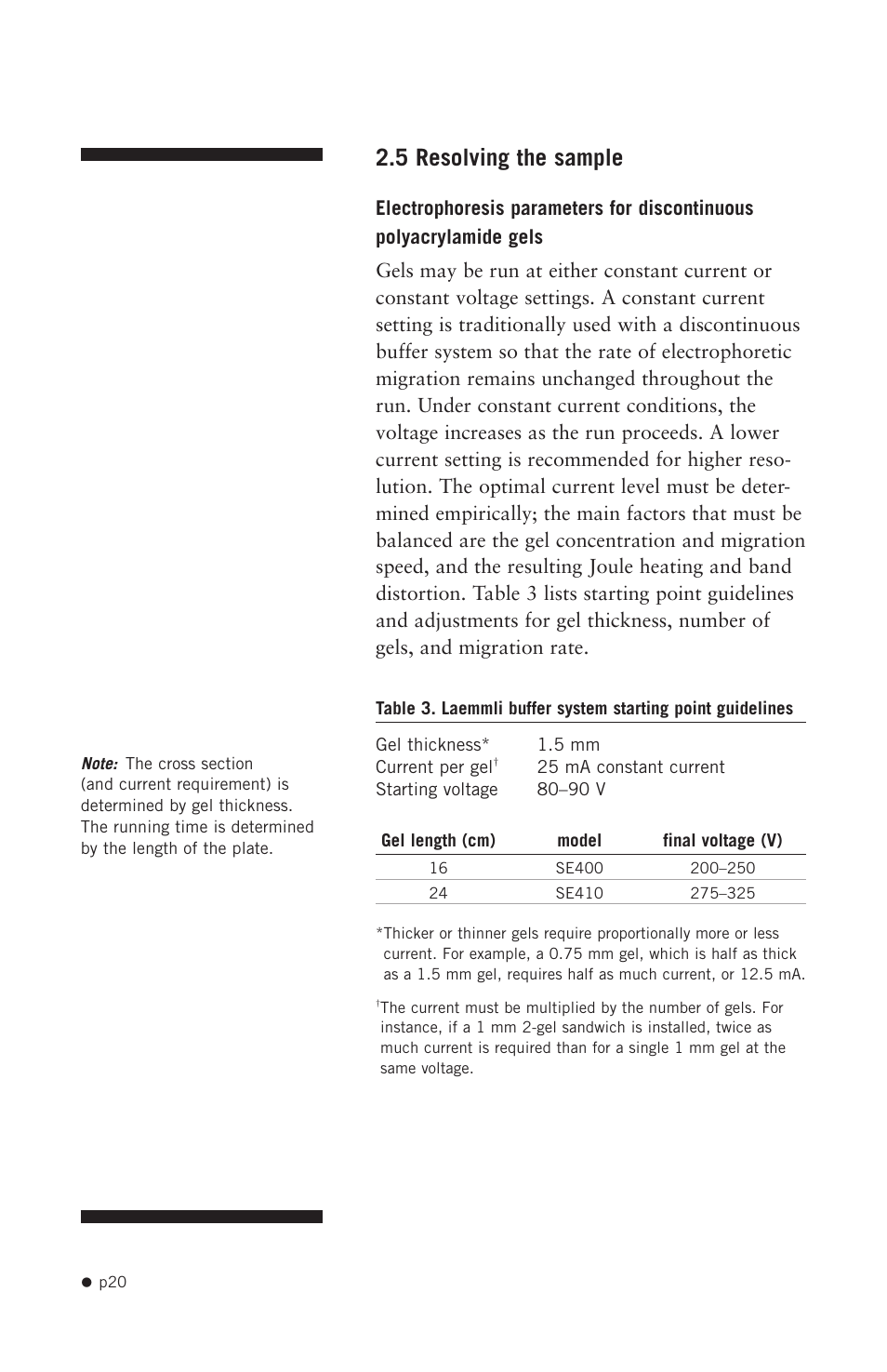 5 resolving the sample | Hoefer SE400 User Manual | Page 28 / 50