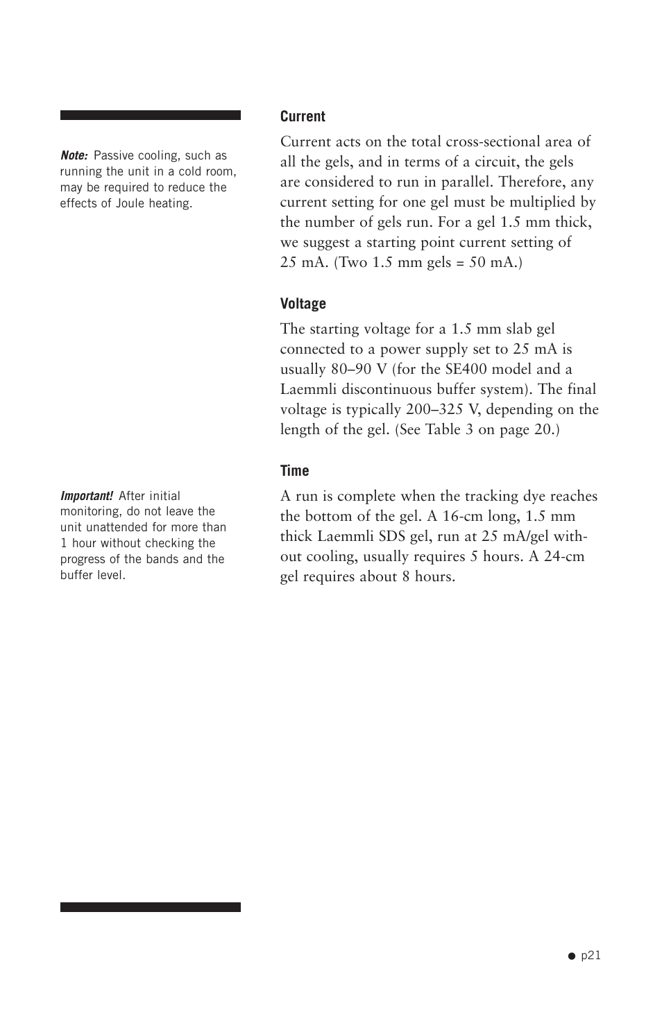 Hoefer SE400 User Manual | Page 29 / 50